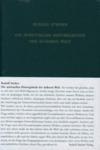 Kniha Die spirituellen Hintergründe der äußeren Welt Rudolf Steiner