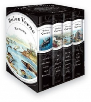 Könyv Jules Verne, Romane (20.000 Meilen unter den Meeren - In 80 Tagen um die Welt - Reise zum Mittelpunkt der Erde - Von der Erde zum Mond) (4 Bände im Sc Jules Verne