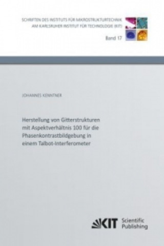 Könyv Herstellung von Gitterstrukturen mit Aspektverhaltnis 100 fur die Phasenkontrastbildgebung in einem Talbot-Interferometer Johannes Kenntner