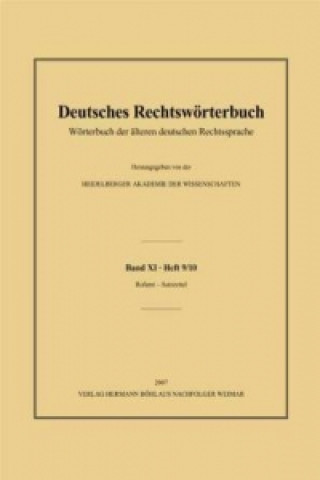 Kniha Deutsches Rechtsworterbuch Heino Speer
