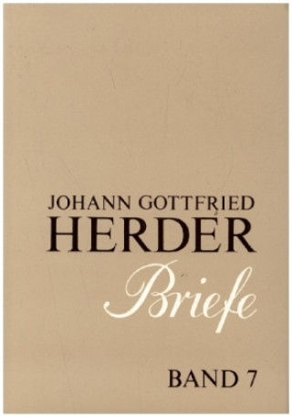 Kniha Johann Gottfried Herder. Briefe. Wilhelm Dobbek