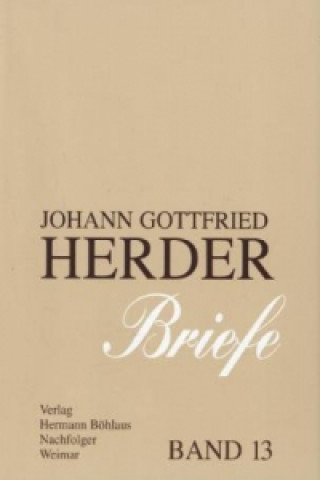 Carte Johann Gottfried Herder. Briefe. Günter Arnold