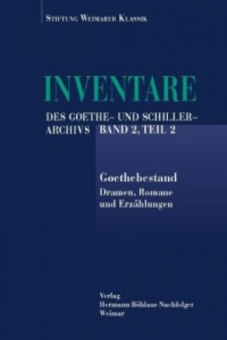 Carte Inventare des Goethe- und Schiller-Archivs lassik Stiftung Weimar
