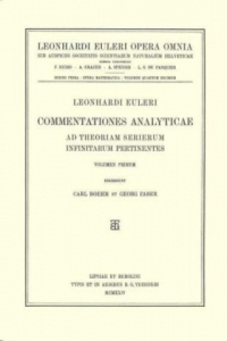 Carte Commentationes analyticae ad theoriam serierum infinitarum pertinentes 1st part Leonhard Euler