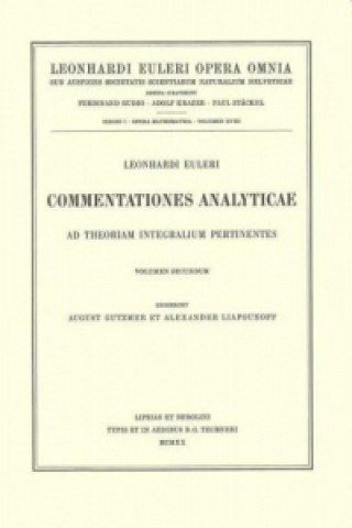 Carte Commentationes analyticae ad calculum variationum pertinentes Leonhard Euler