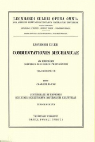Carte Mechanica sive motus scientia analytice exposita 2nd part Leonhard Euler