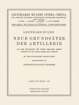 Könyv Leonhard Eurleri Opera Omnia: Series Secunda Leonhard Euler