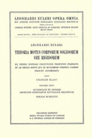 Kniha Theoria motuum lunae nova methodo pertractata Leonhard Euler