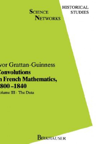 Kniha Convolutions in French Mathematics800-1840 Ivor Grattan-Guinness