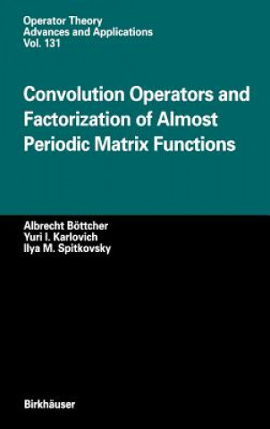 Könyv Convolution Operators and Factorization of Almost Periodic Matrix Functions Albrecht Böttcher