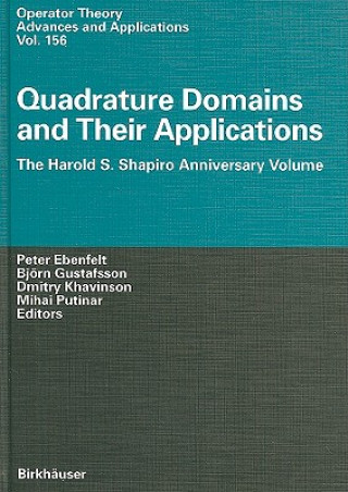 Buch Quadrature Domains and Applications P. Ebenfelt