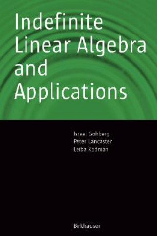 Kniha Indefinite Linear Algebra and Applications Israel Gohberg