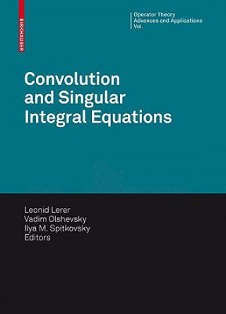 Kniha Convolution Equations and Singular Integral Operators Leonid Lerer