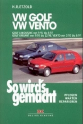 Carte VW Golf Limousine von 9/91 bis 8/97, Golf Variant von 9/93 bis 12/98, Vento von 2/92 bis 8/97 Verlag GUTE FAHRT