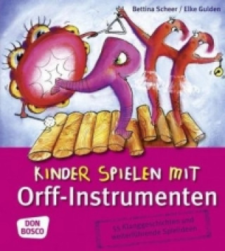 Carte Kinder spielen mit Orff-Instrumenten Bettina Scheer
