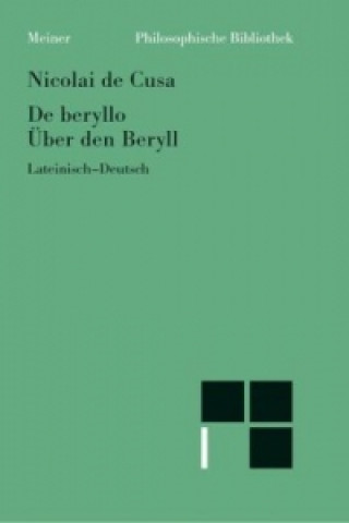 Könyv De beryllo. Über den Beryll. De beryllo ikolaus von Kues