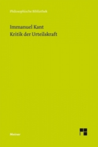 Kniha Kritik der Urteilskraft Immanuel Kant