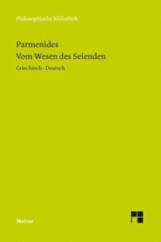 Libro Vom Wesen des Seienden armenides