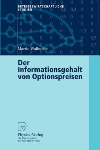 Książka Der Informationsgehalt Von Optionspreisen Martin Wallmeier