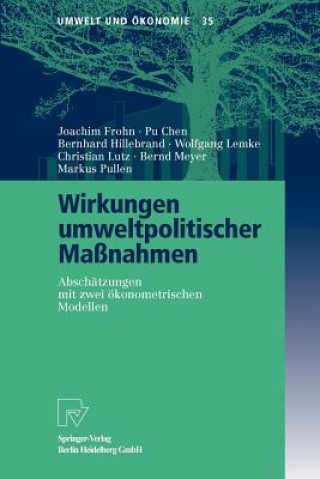 Könyv Wirkungen Umweltpolitischer Massnahmen Joachim Frohn