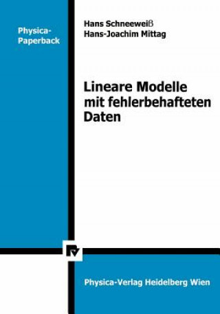 Kniha Lineare Modelle Mit Fehlerbehafteten Daten Hans Schneeweiß