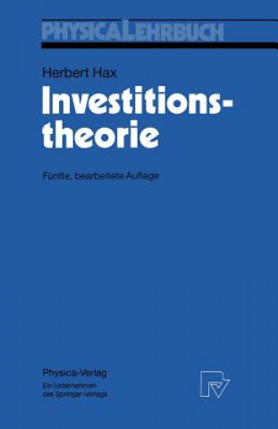 Książka Investitionstheorie Herbert Hax