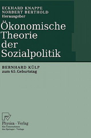 Book OEkonomische Theorie Der Sozialpolitik Eckhard Knappe