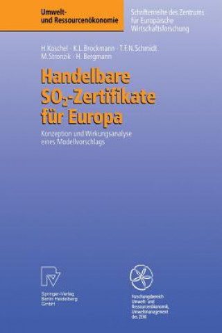 Książka Handelbare So2-Zertifikate F r Europa Henrike Koschel