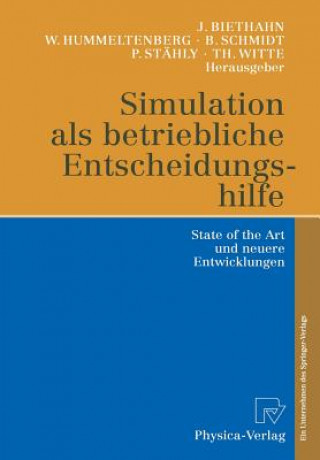 Kniha Simulation ALS Betriebliche Entscheidungshilfe Jörg Biethahn