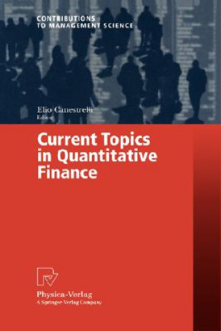 Kniha Current Topics in Quantitative Finance Elio Canestrelli