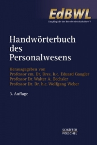 Kniha Handwörterbuch des Personalwesens (HWP) Eduard Gaugler