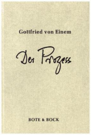 Kniha Der Prozeß Gottfried von Einem