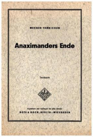 Carte Anaximanders Ende Werner Thärichen