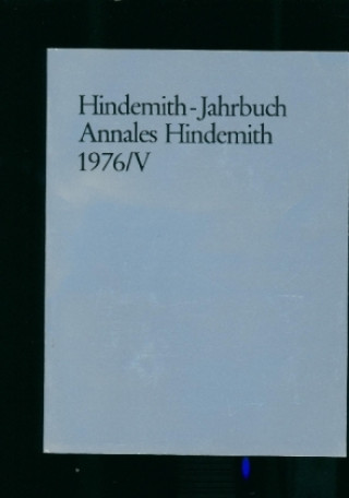 Book Hindemith-Jahrbuch FRANKFURT HINDEMITH-