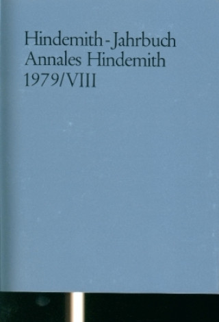 Book Hindemith-Jahrbuch FRANKFURT HINDEMITH-