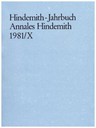 Kniha Hindemith-Jahrbuch 