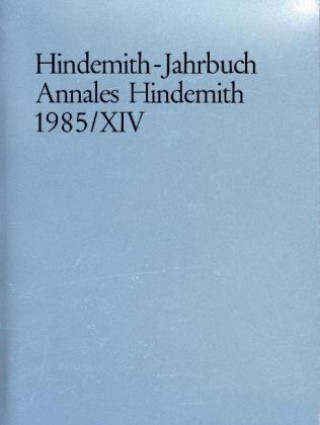 Könyv Hindemith-Jahrbuch 