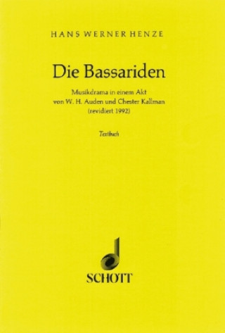 Carte Die Bassariden Hans W. Henze