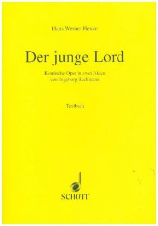 Buch Der junge Lord Hans W. Henze