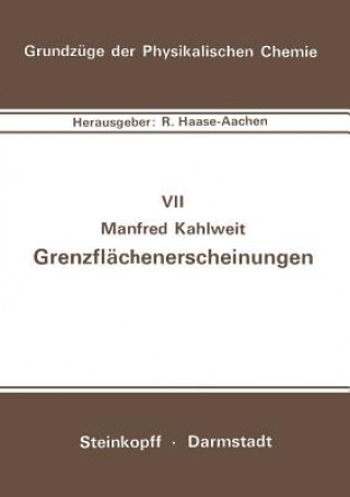 Kniha Grenzflächenerscheinungen M. Kahlweit