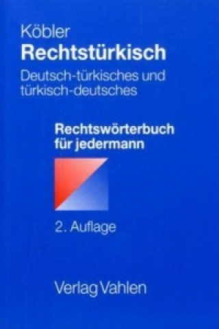 Kniha Rechtstürkisch Gerhard Köbler