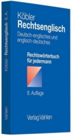 Kniha Rechtsenglisch Gerhard Köbler