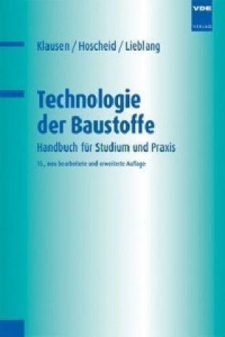 Book Technologie der Baustoffe Dietmar Klausen