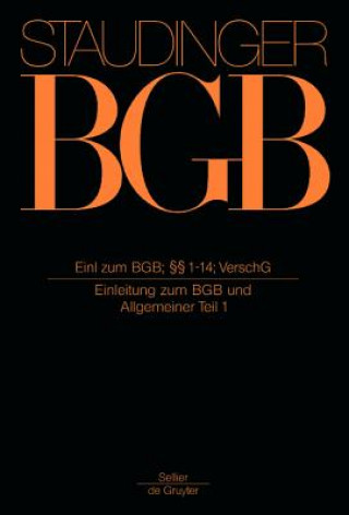 Könyv Einleitung zum BGB; §§ 1-14; VerschG Norbert Habermann