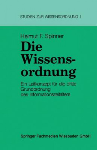 Carte Die Wissensordnung Helmut F. Spinner