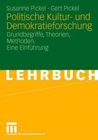 Book Politische Kultur- Und Demokratieforschung Susanne Pickel