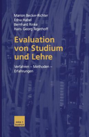Könyv Evaluation Von Studium Und Lehre Marion Becker-Richter