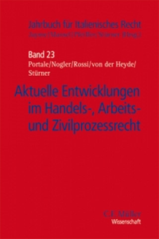 Könyv Aktuelle Entwicklungen im Handels-, Arbeits- und Zivilprozessrecht Giuseppe B. Portale