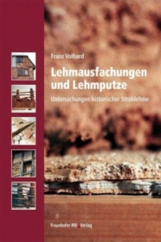 Könyv Lehmausfachungen und Lehmputze. Franz Volhard