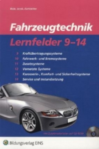 Libro Fahrzeugtechnik, Lernfelder 9-14, m. CD-ROM Johann Bisle